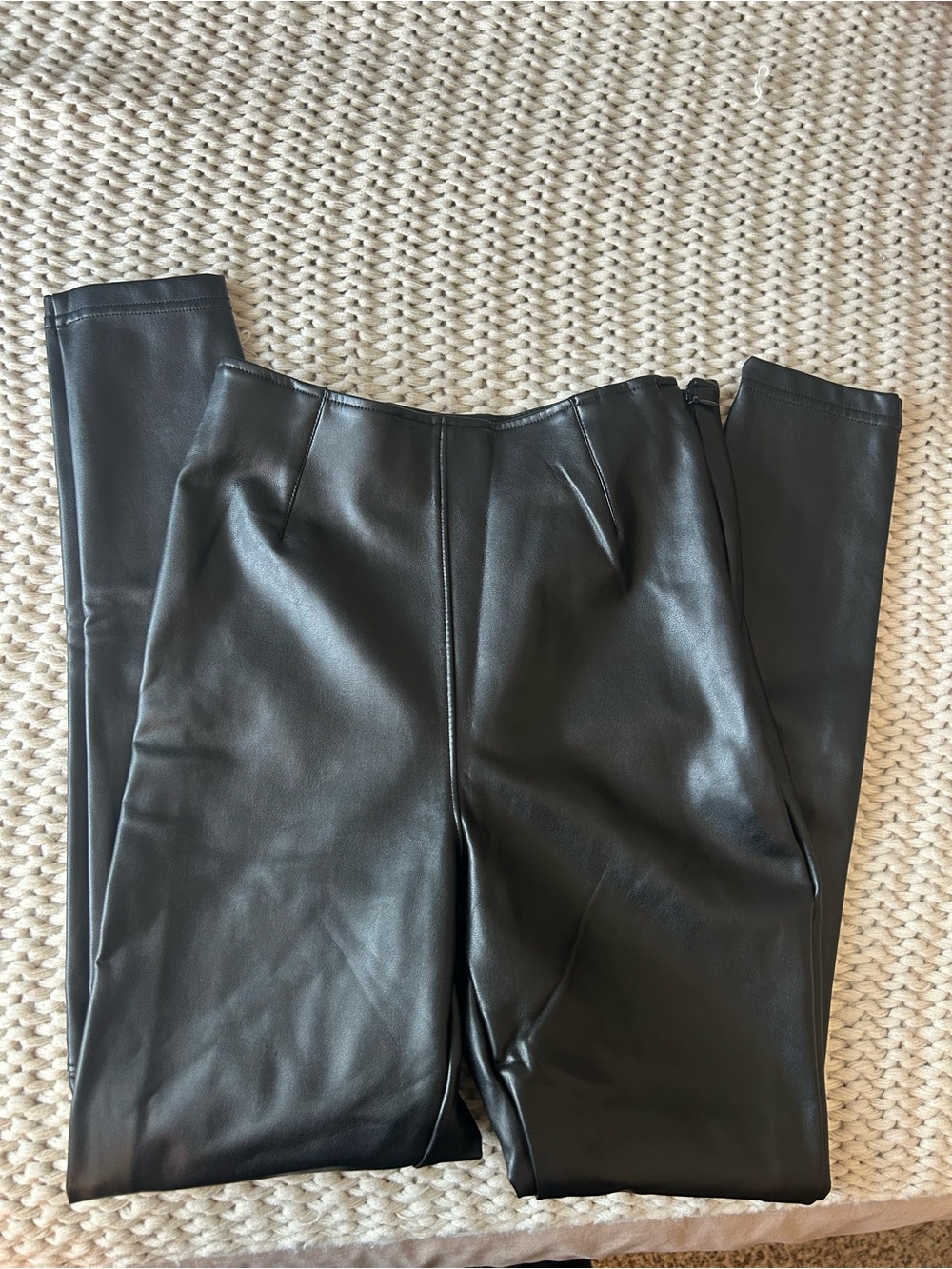 Abercrombie & Fitch Black Vegan Leather Pants